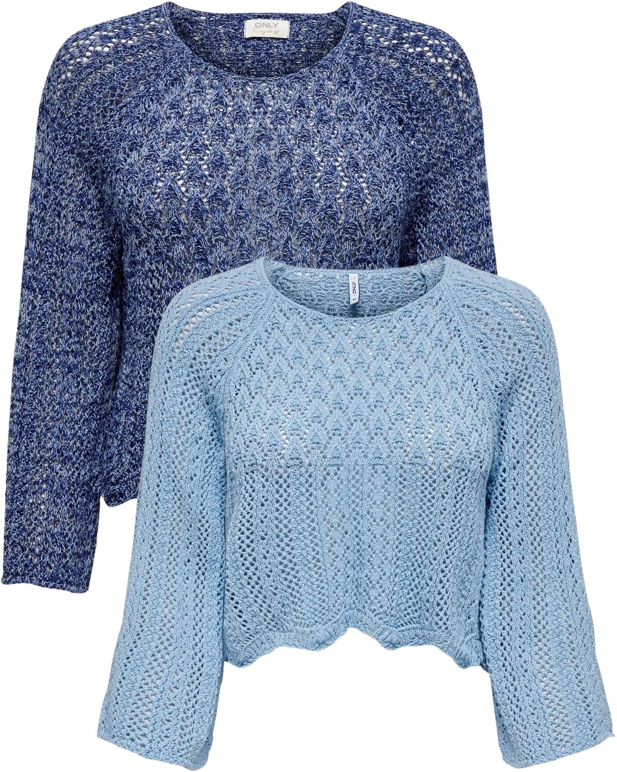 ONLY 3/4 Arm-Pullover Strick Oberteil im günstig online kaufen