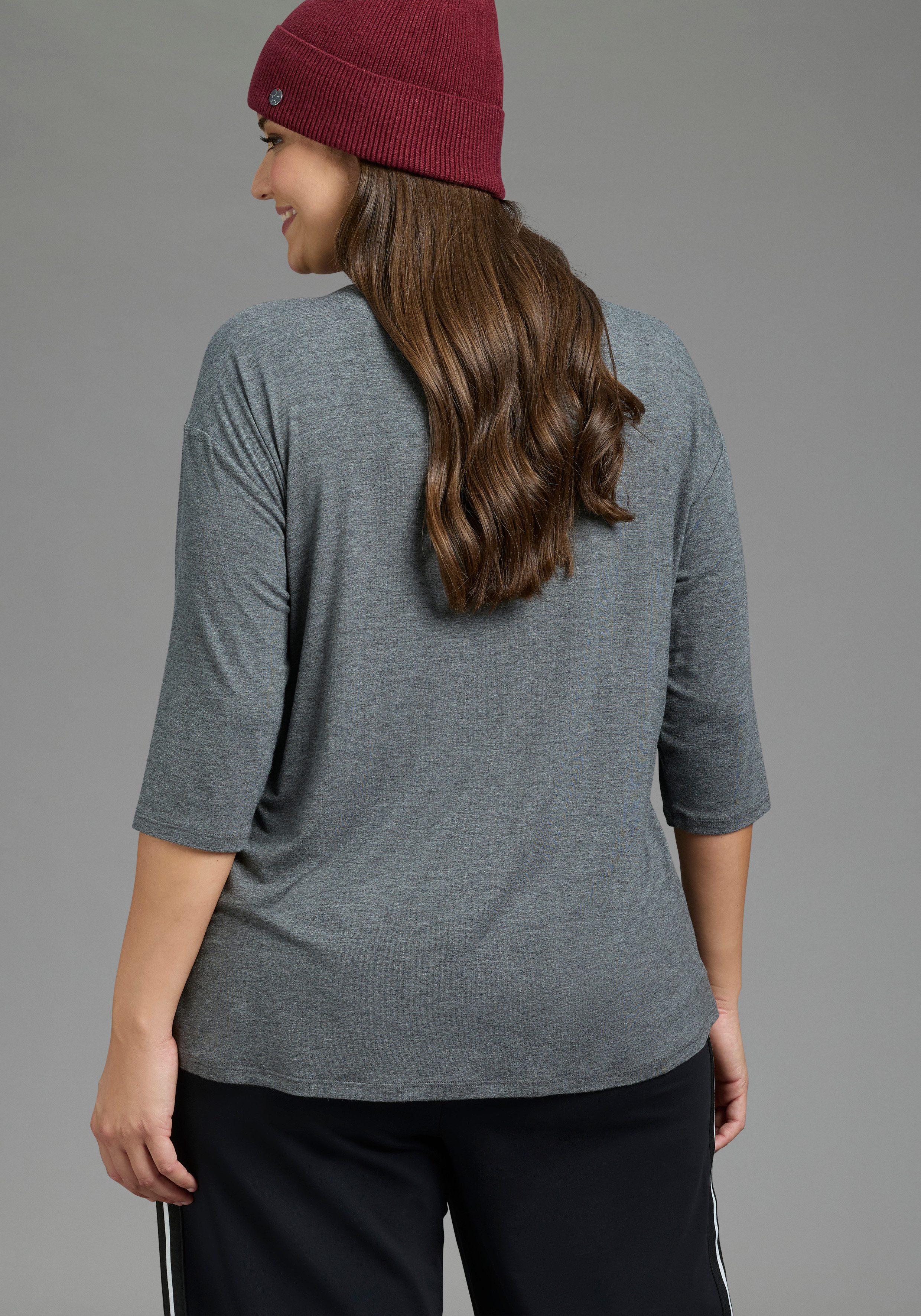 Laura Scott CURVE 3/4-Arm-Shirt Große Größen figurumschmeichelnd, hüftbedeckend, mit Rundhalsausschnitt. € 39,99, (€ 39,99 pro 1 Stk).