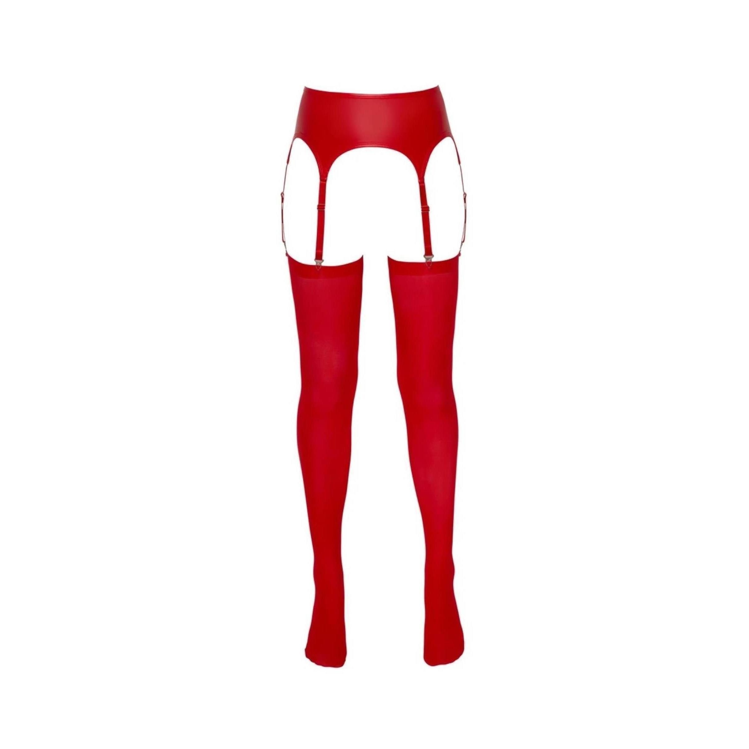 NO:XQSE Abendhandschuhe NO:XQSE - Strapsgurt rot - (L - XL,S - M)