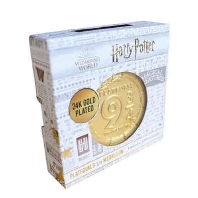 Fanatic Sammelfigur Harry Potter [Limited Edition] 24K Gold - Platform 9 3/4 Medallion