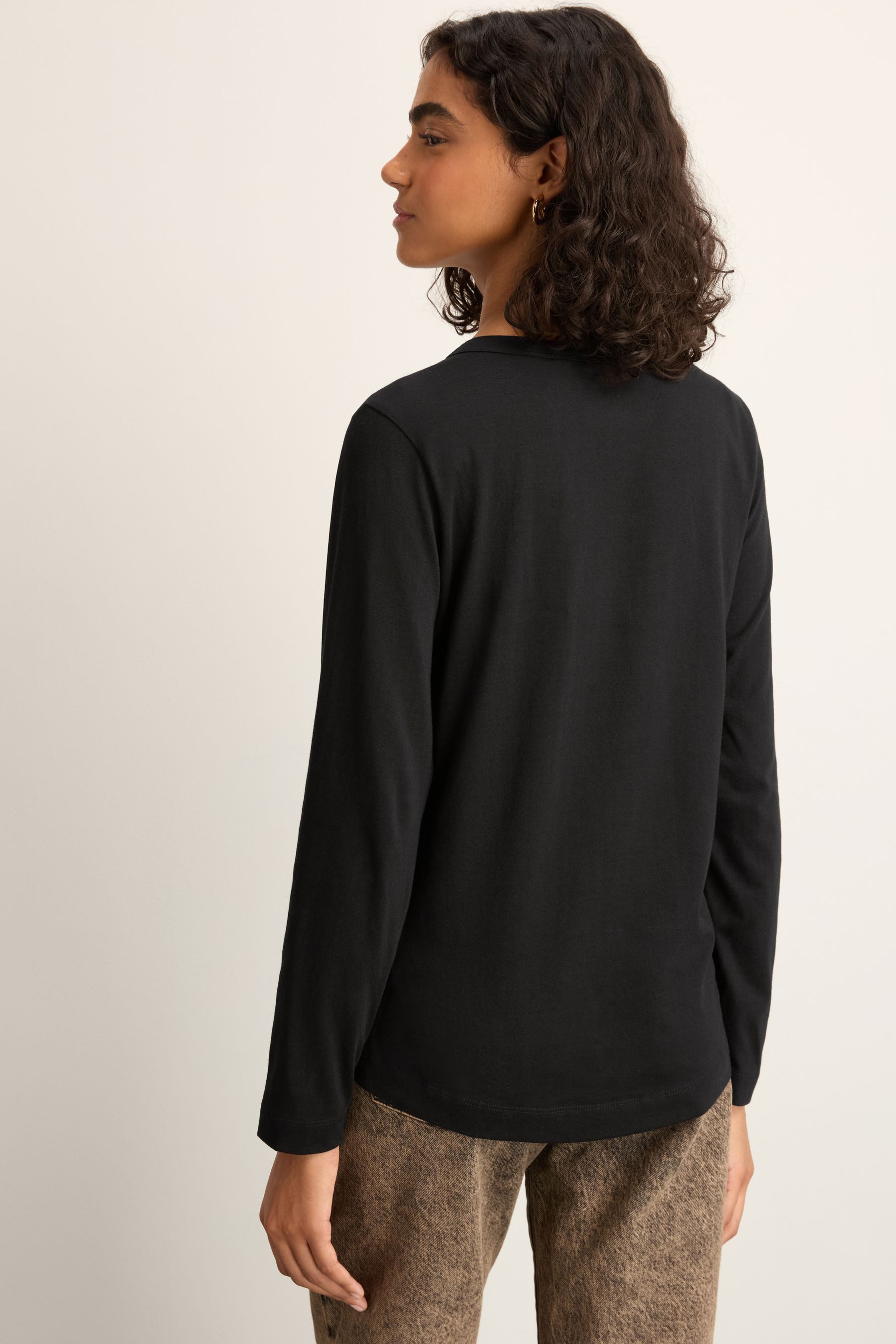 Next Langarmshirt T-Shirt aus 100 % Baumwolle (1-tlg) günstig online kaufen