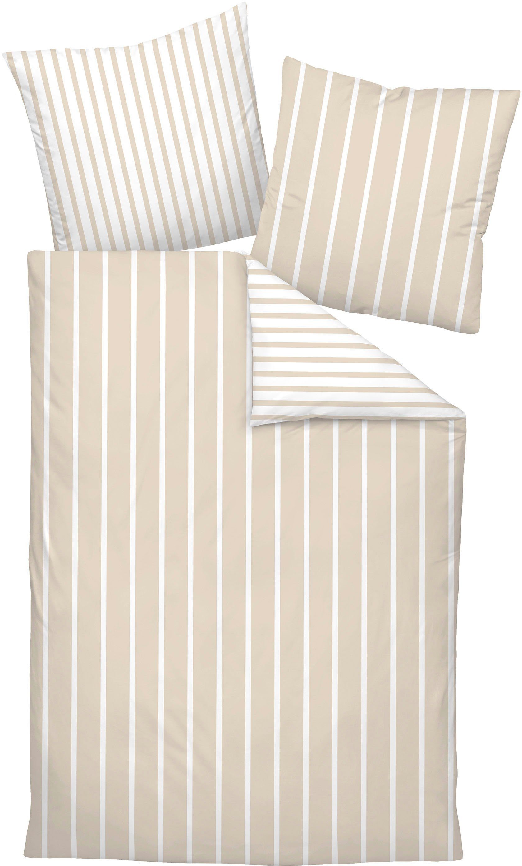 Janine Wendebettwäsche modernclassic 39028-28, Mako-Satin, mit Reißverschluss