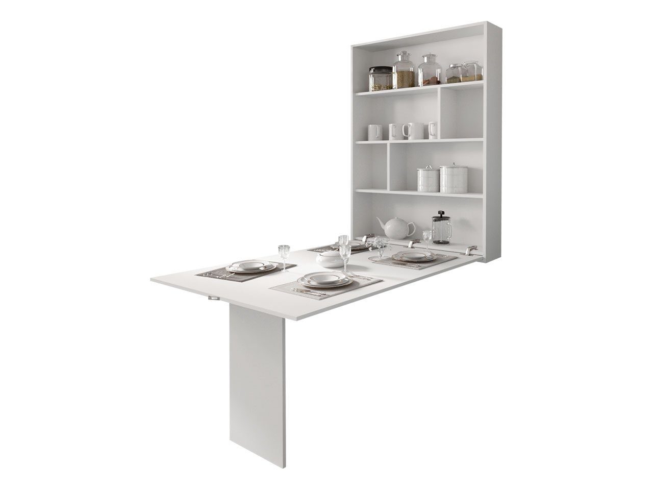 MIRJAN24 Klapptisch Abi, mit Regalen, Tisch ideal für Esszimmer günstig online kaufen