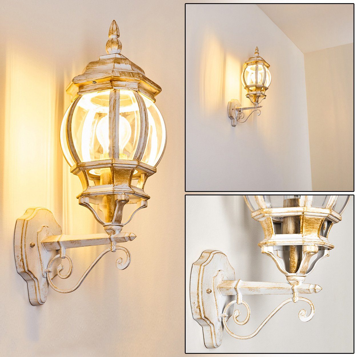 hofstein Außen-Wandleuchte »Meyen« Außenwandlampe, Aluguss in günstig online kaufen