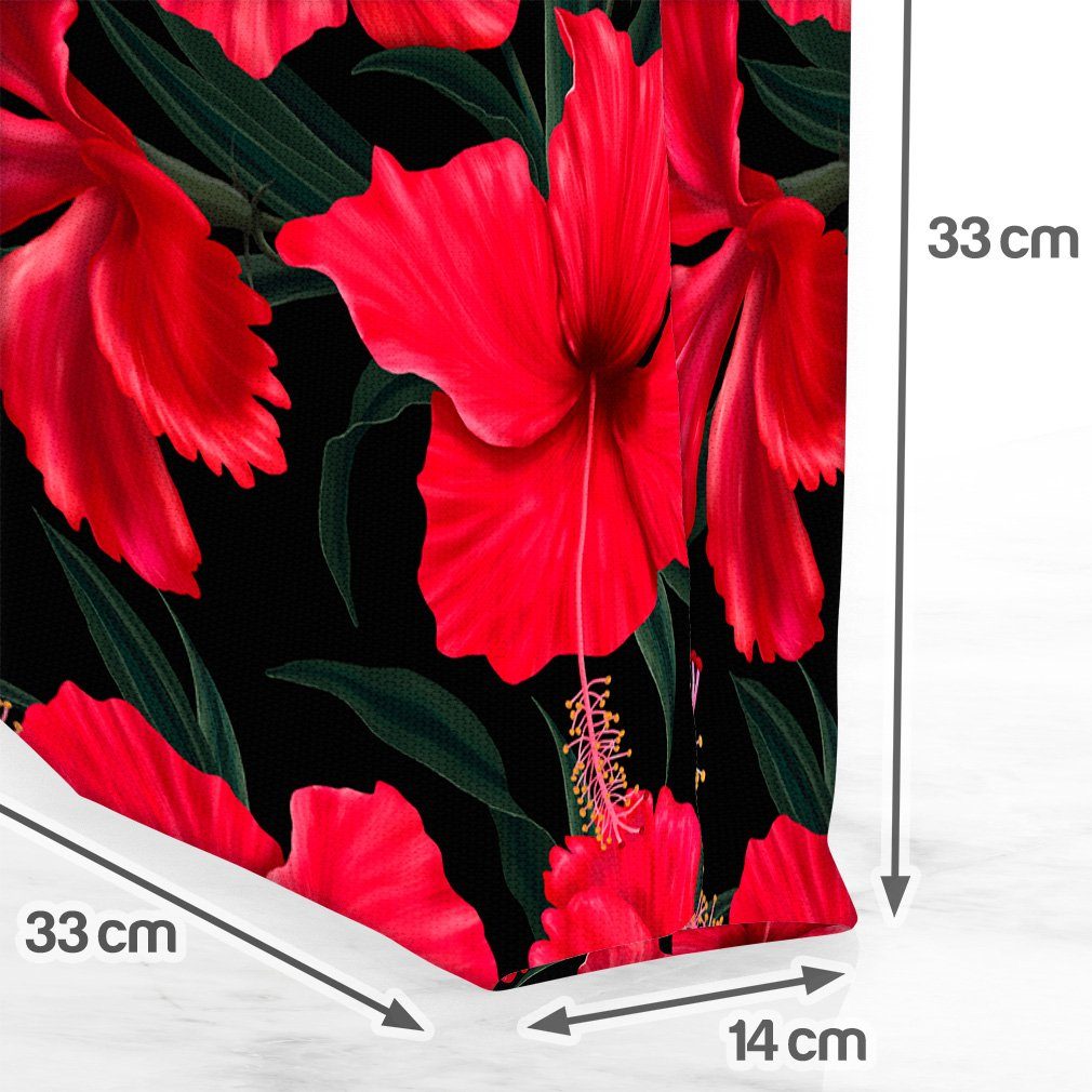 Eibisch tropen blumenmuster pflan Henkeltasche VOID blüten garten Roter Hibiskus (1-tlg), blumen