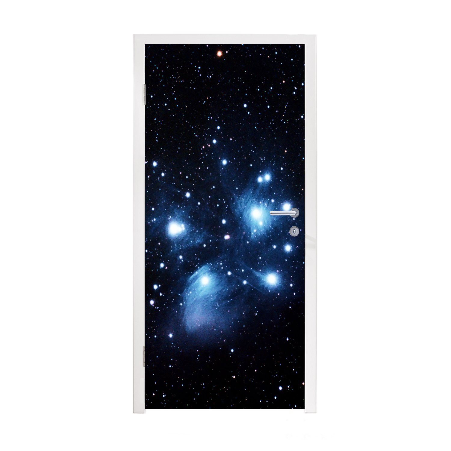 MuchoWow Türtapete Sternenhimmel St), Matt, (1 Himmel Türaufkleber, - für Tür, Fototapete cm 75x205 - bedruckt, Nacht