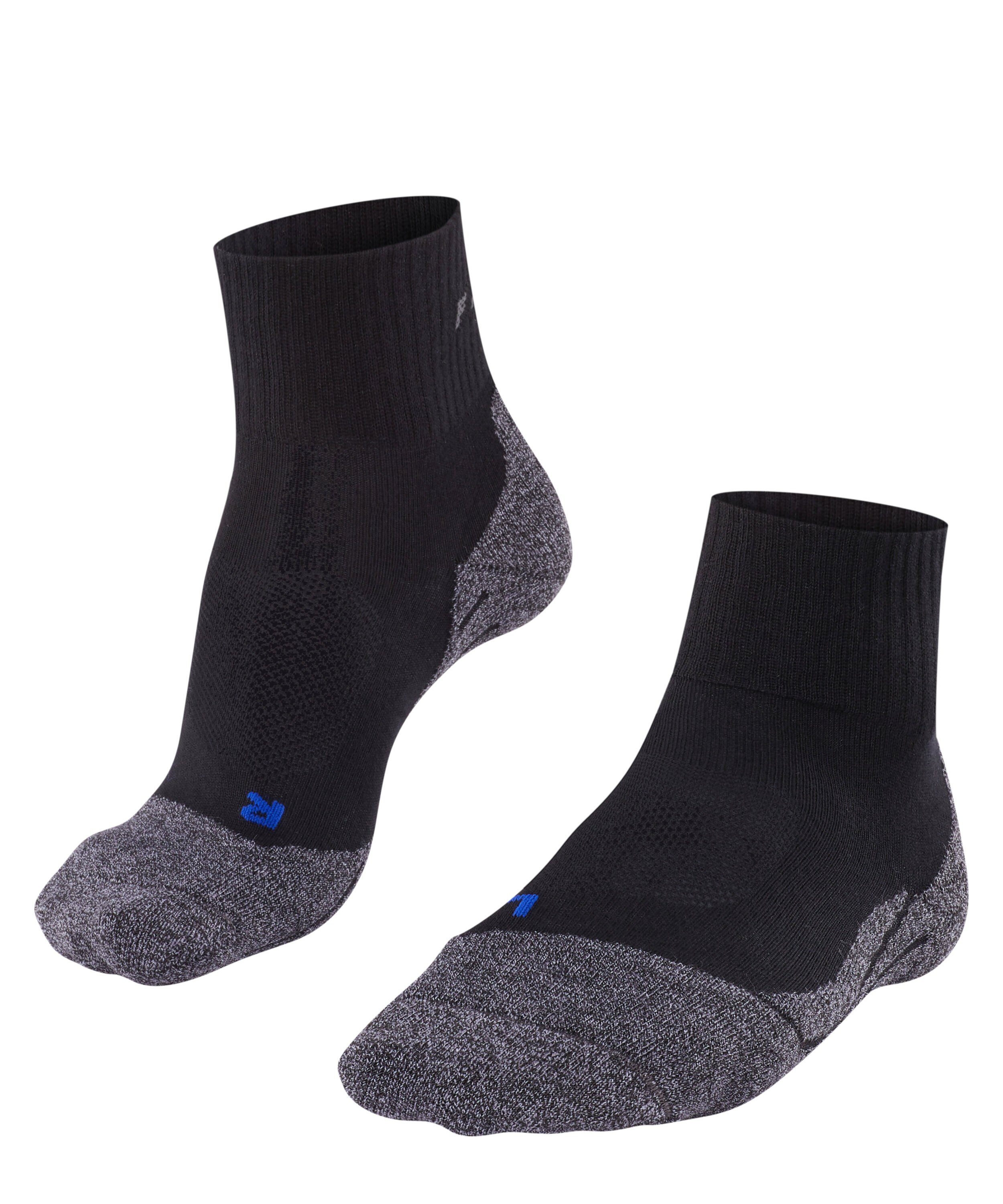 FALKE Wandersocken TK2 Explore Cool (3010) black-mix Mittelgebirge (1-Paar) Komfort Short Hoher im