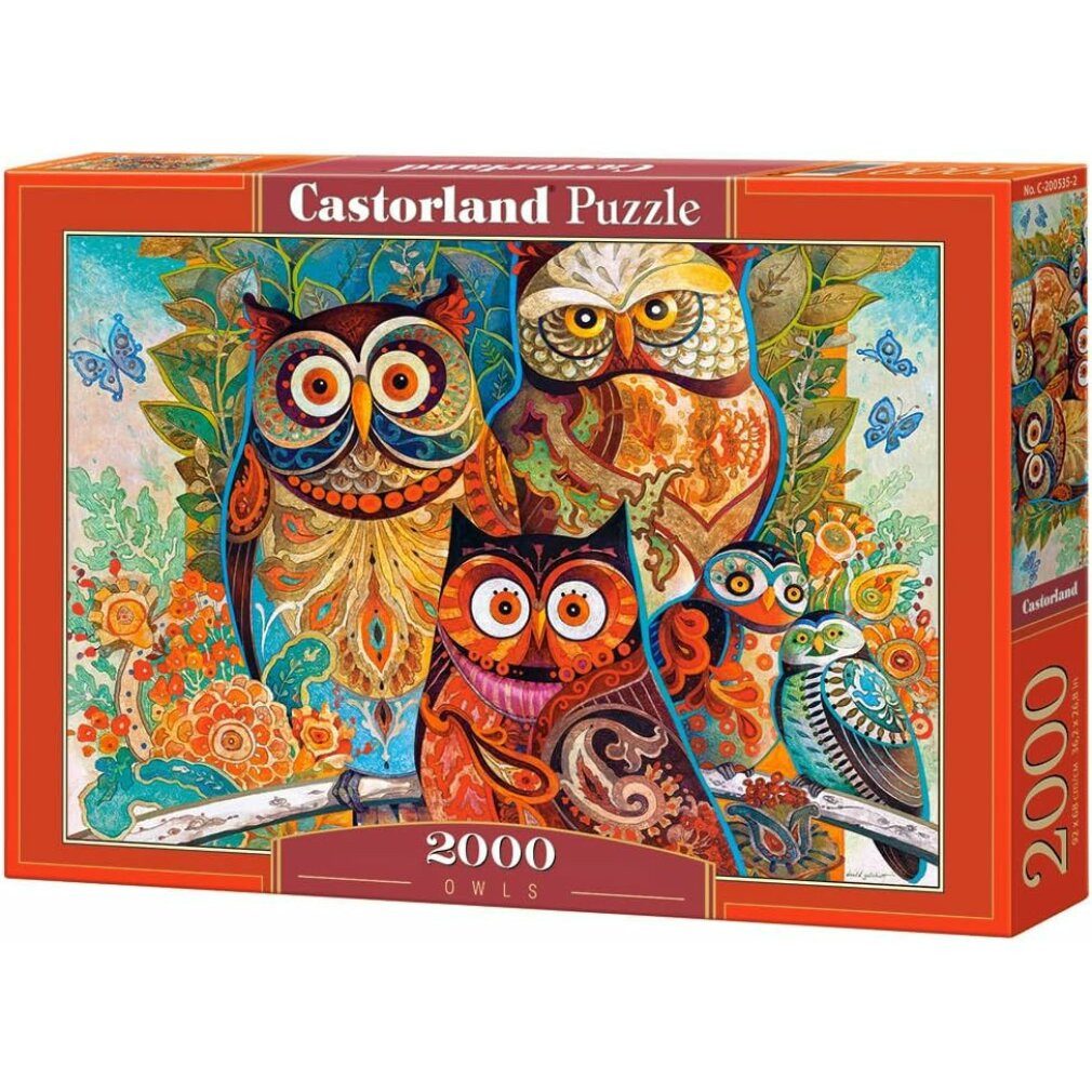 Castorland Puzzle Puzzle Eulen 2000 Teile, Puzzleteile