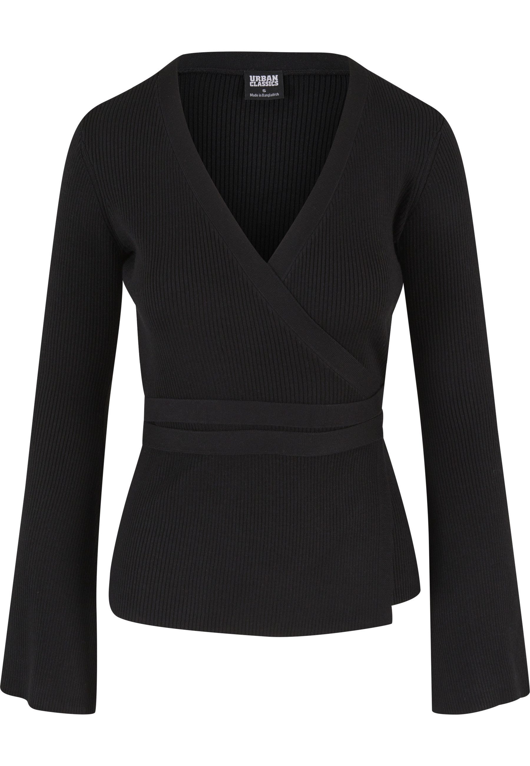 URBAN CLASSICS Cardigan Urban Classics Damen Ladies Rib Knit Wrapped Cardig günstig online kaufen
