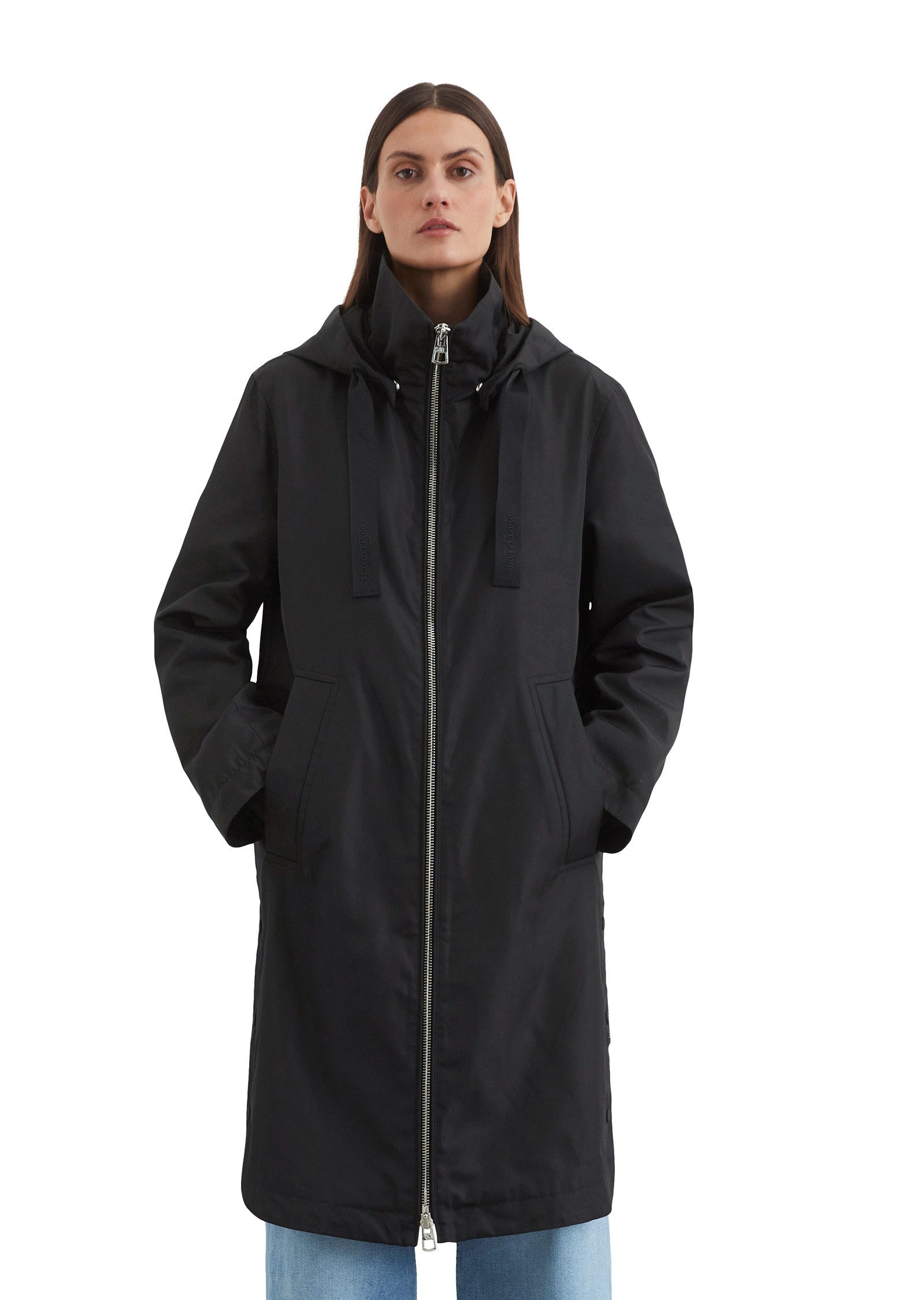 Marc O'Polo Langmantel aus recyceltem Polyester-Canvas günstig online kaufen