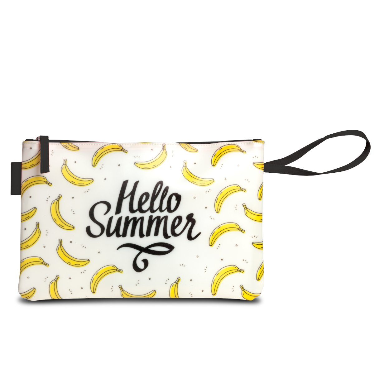 Hello semi-transparent, Touch Bag, wasserabweisend, fabrizio® Bikini Tragetasche Summer, gummierter