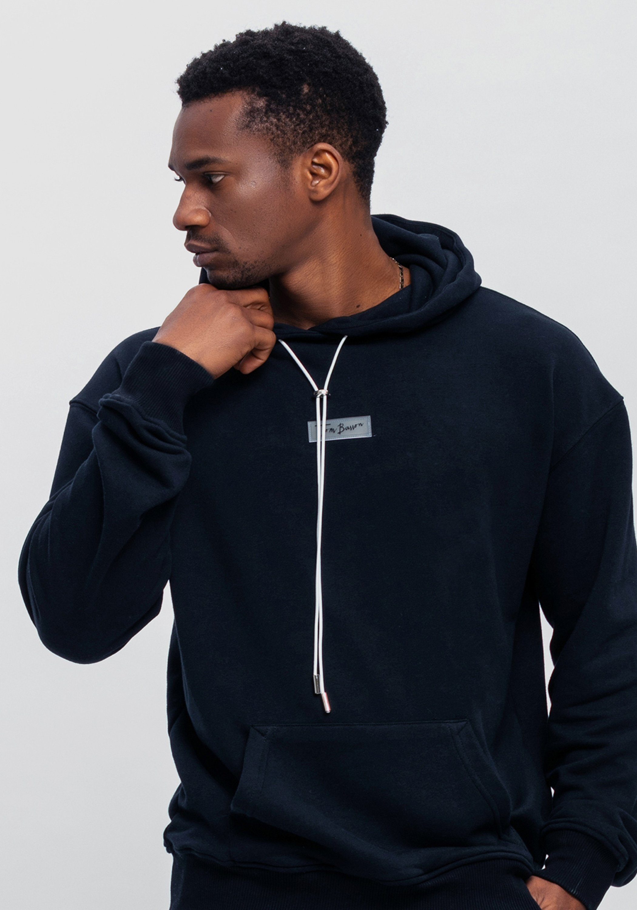 Tom Barron Jogginganzug mit Hoodie, und Label-Stickerei
