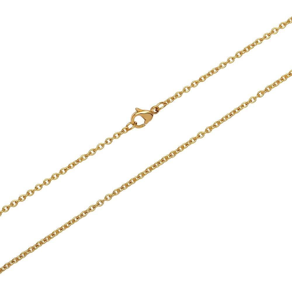 Unique Edelstahlkette Moderne Unique Ankerkette aus Edelstahl vergoldet N5067