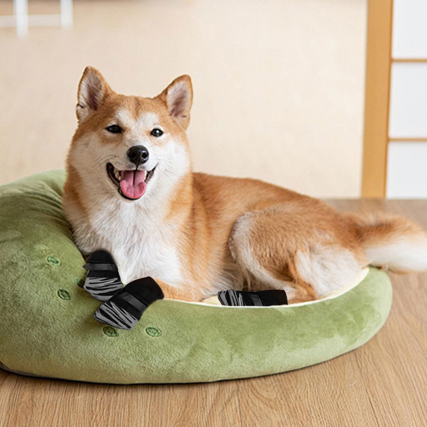 Ledander Pfotenschutz 4 Stück Indoor Anti-Rutsch Socken für Hunde und Katzen, (4-tlg), Hundesocken Anti Rutsch Pfotenschutz und Traktion Dank Silikon-Gel