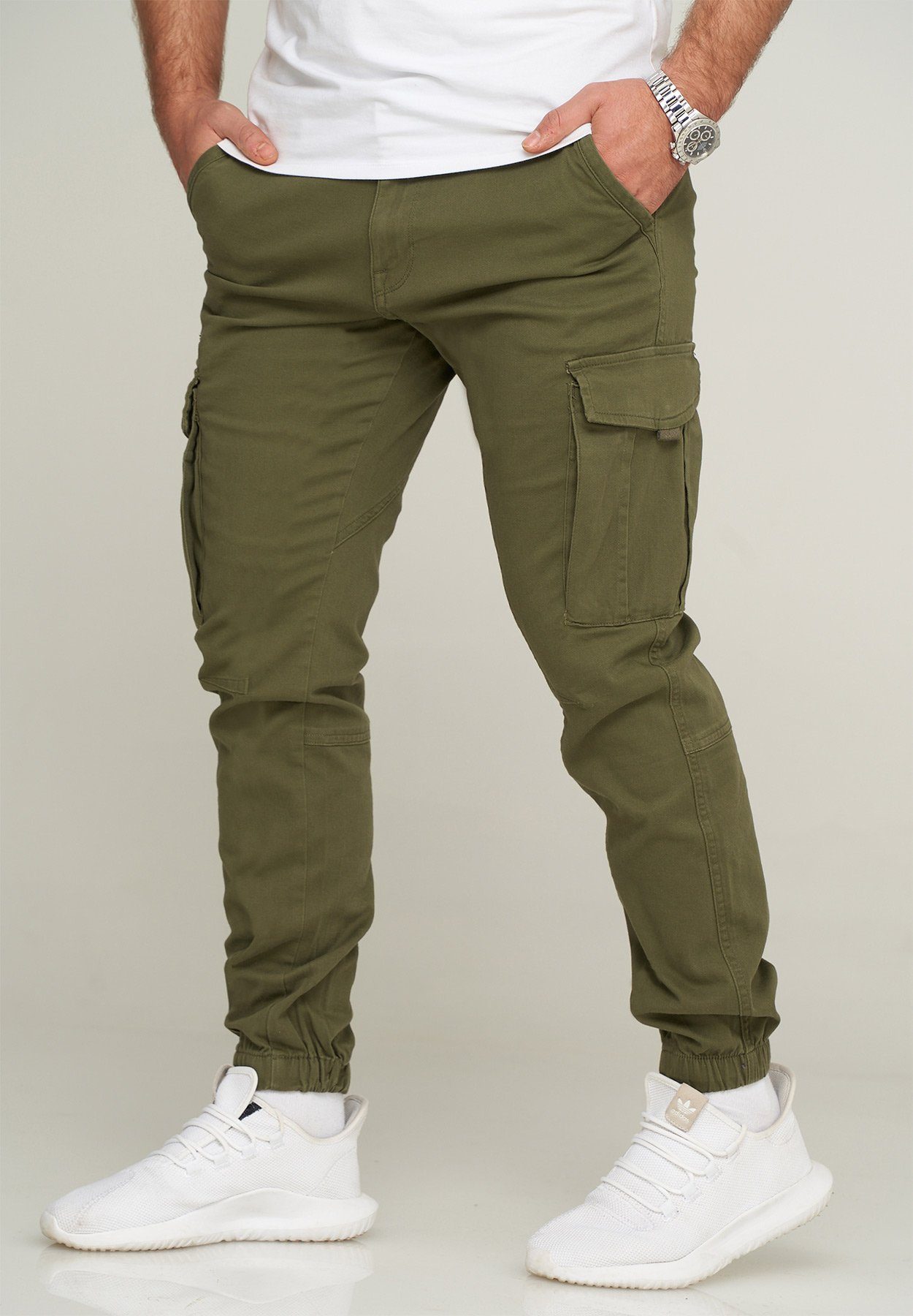 Jack & Jones Cargohose OLLIE JJARIS CARGO PANTS Herren Ollie Cargo Stretch günstig online kaufen