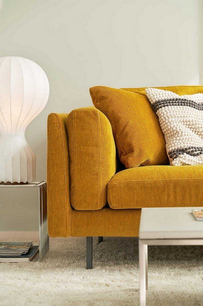 living 3,5 Sitzer Exclusiv Big-Sofa Sofa Leder daslagerhaus Sigrid sand