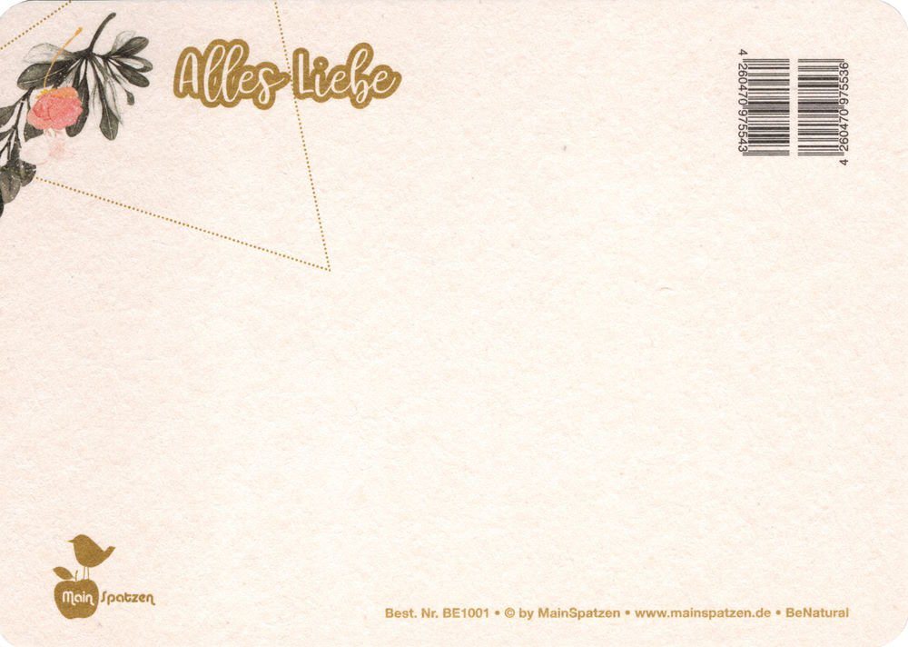 Thumbnail - Postkarte Papp-Postkarte "Alles Liebe"