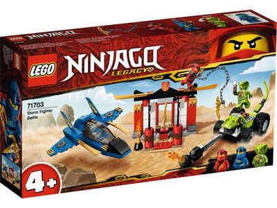 LEGO® Konstruktionsspielsteine LEGO® NINJAGO® - Kräftemessen mit dem Donner-Jet, (Set, 165 St)