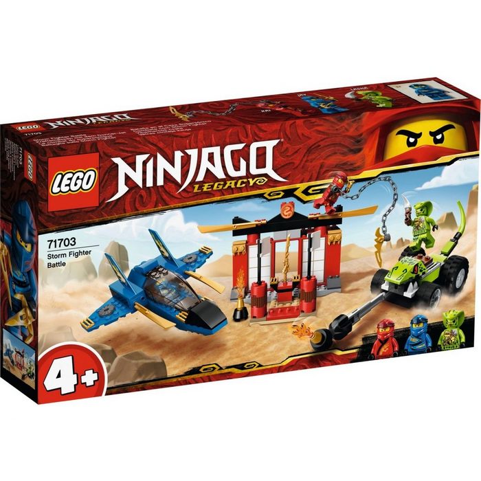 LEGO® Konstruktionsspielsteine LEGO® NINJAGO® - Kräftemessen mit dem Donner-Jet (Set 165 St)