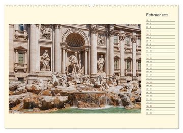 CALVENDO Wandkalender Rom-Italien / Geburtstagskalender (Premium, hochwertiger DIN A2 Wandkalender 2023, Kunstdruck in Hochglanz)