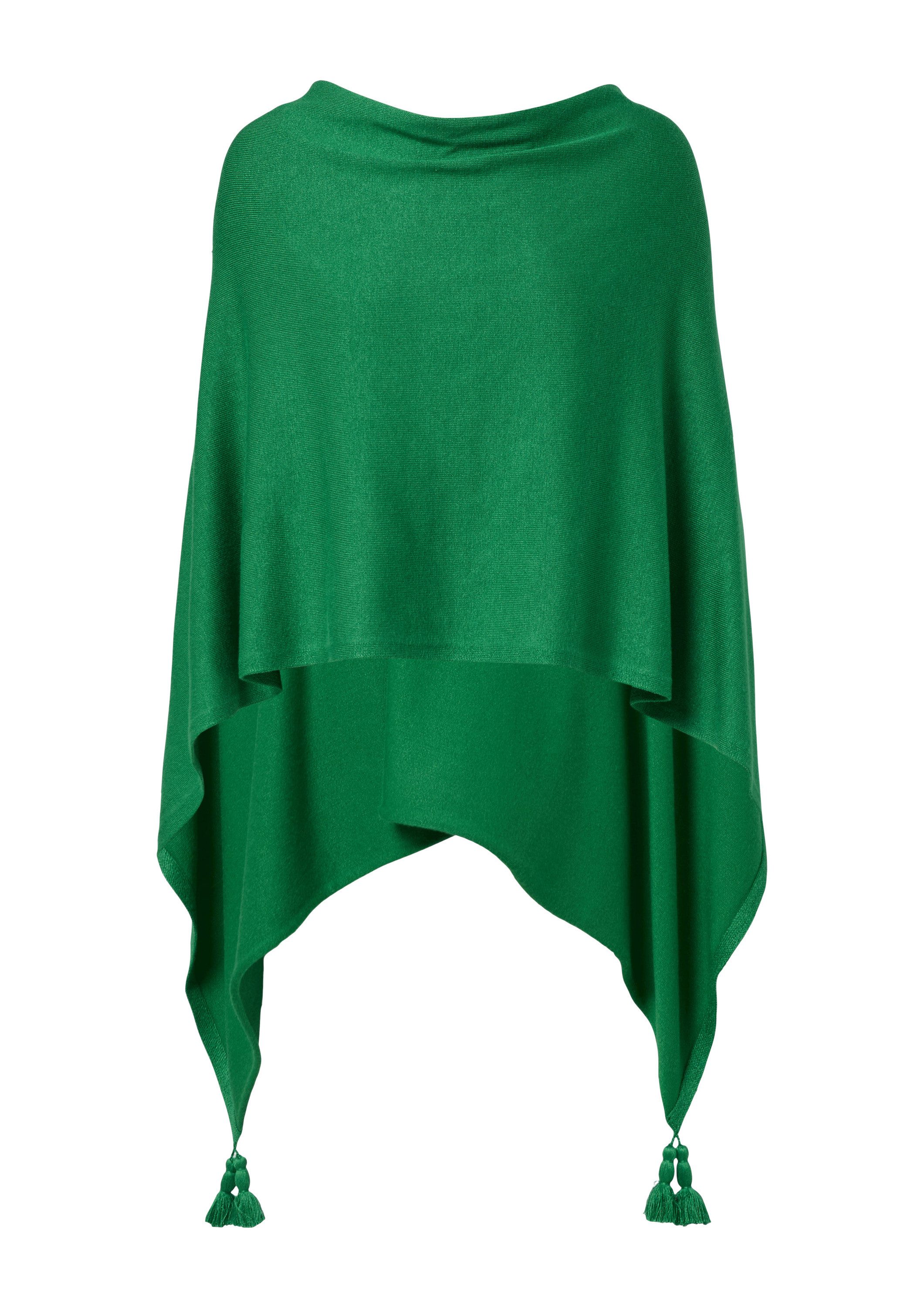 comma Poncho Indoor-Poncho Weicher Feinstrick-Poncho aus Viskosemix mit Qua günstig online kaufen