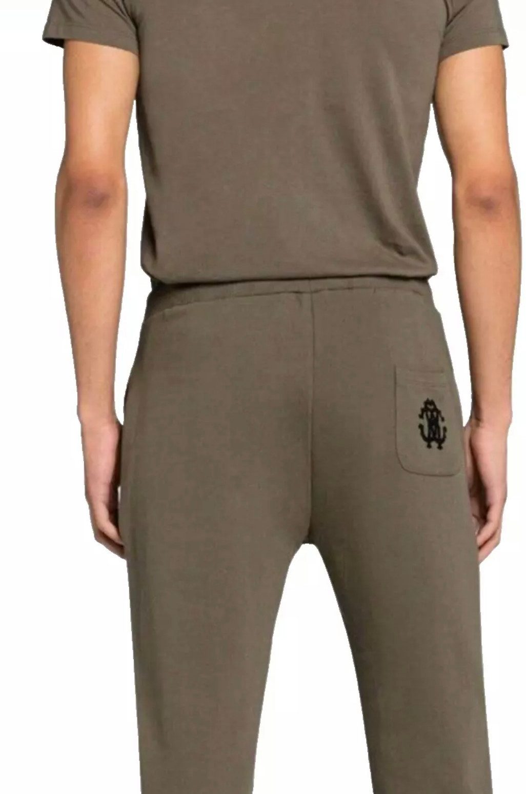 roberto cavalli Jogginghose Firenze RC Monogram Herren Sweatpants Dezentem RC-Monogramm-Print im Laminat-Look