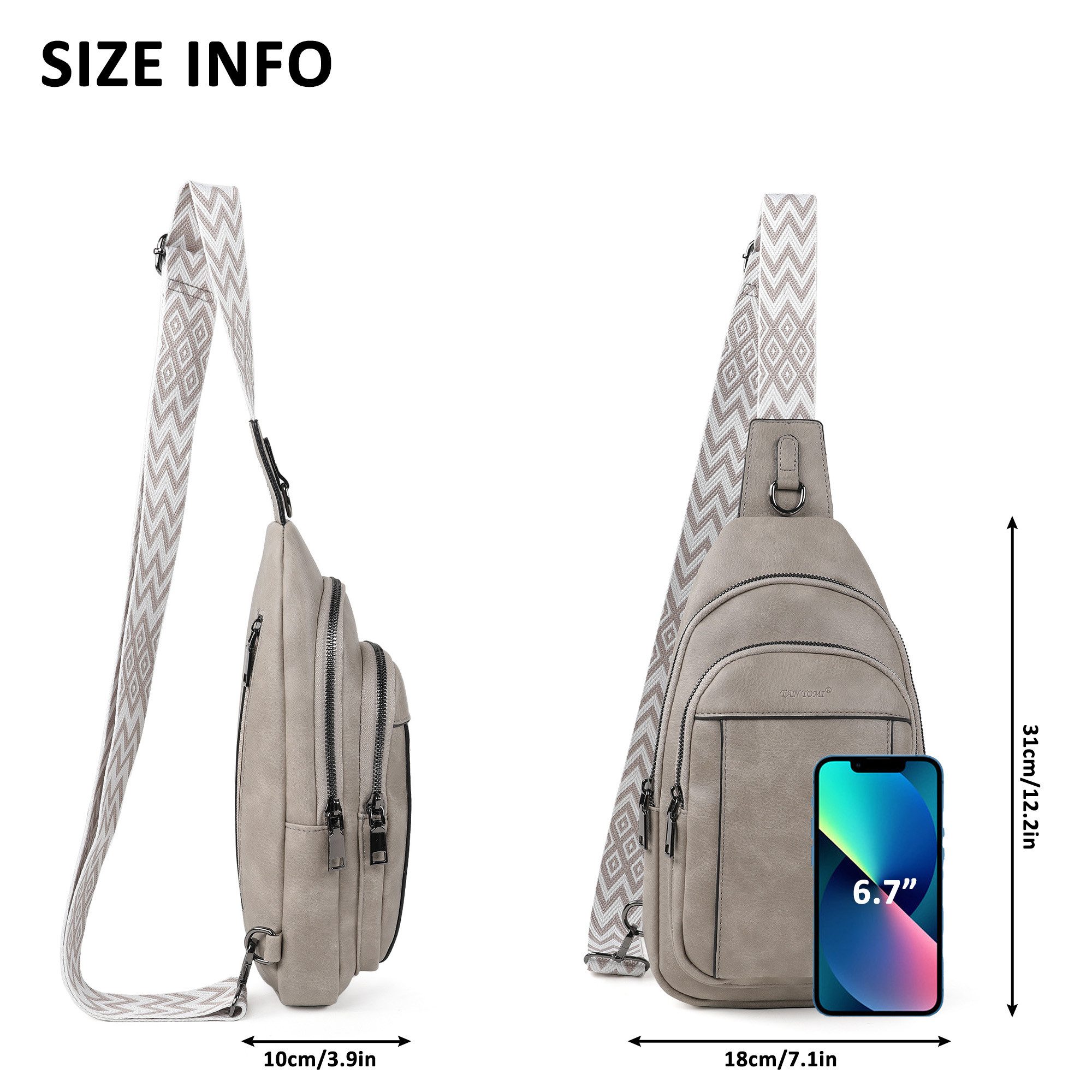 TAN.TOMI Umhängetasche Bauchtasche Damen Stylisch Umhängetasche Klein Cross günstig online kaufen