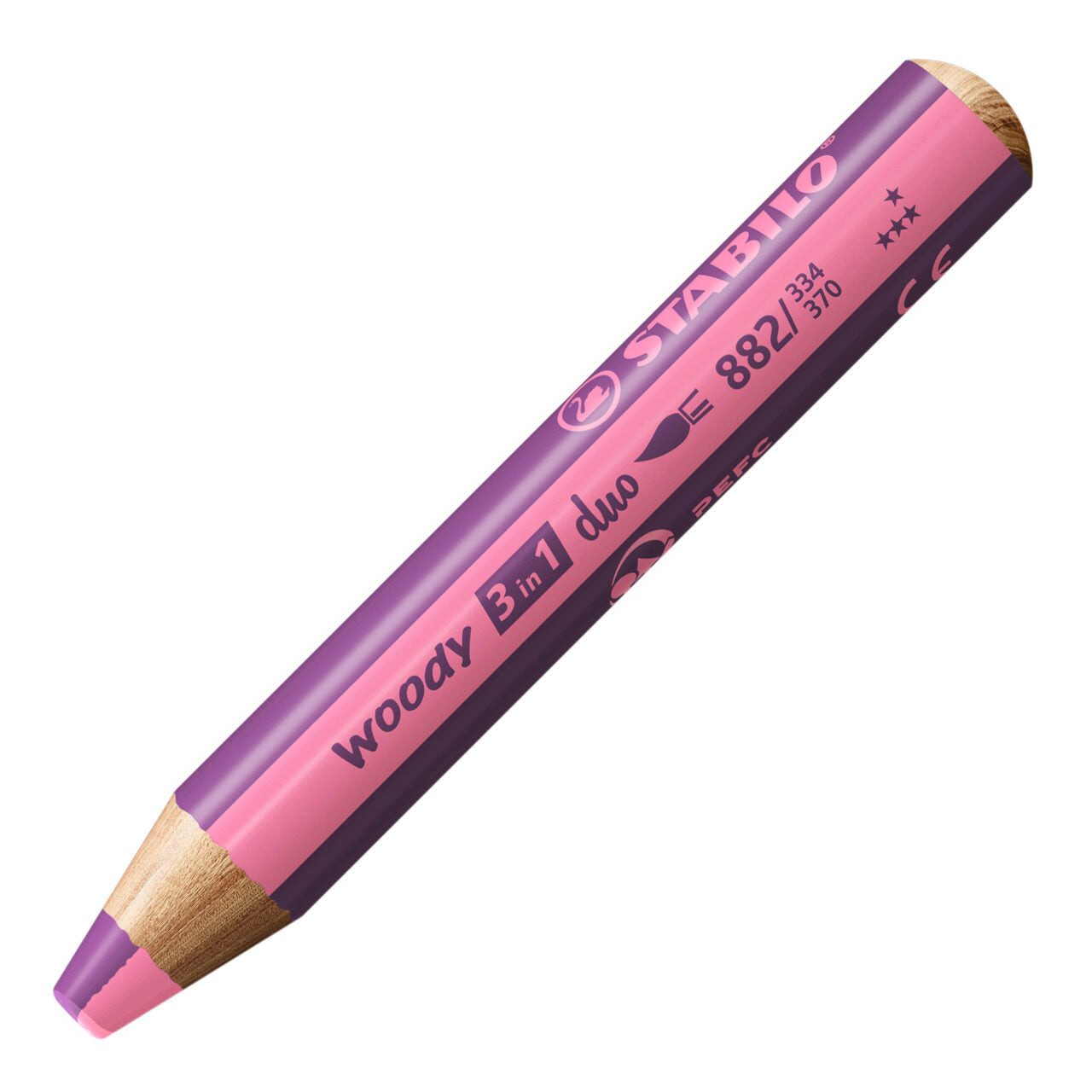 STABILO Buntstift STABILO woody 3in1 DUO Buntstift Pink/Erika