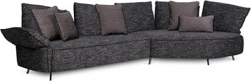 designwerk Loungesofa Faber, Loungesofa mit Rückenteil-und-Armteilverstellung, L-Form