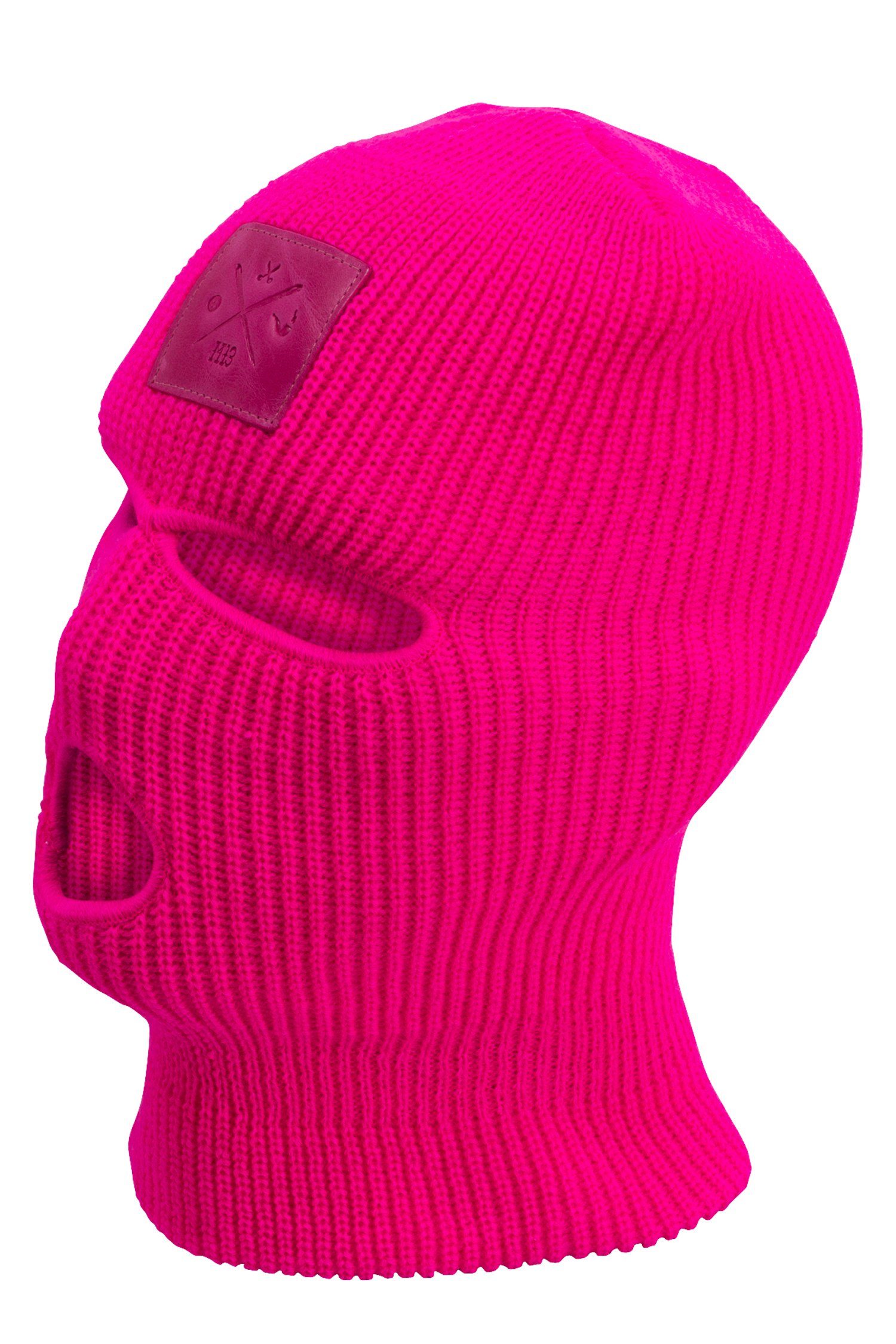Farben Balaclava Skimaske in Sturmhaube, Pink versch. gestrickt Sturmhaube Manufaktur13 - 3-Loch