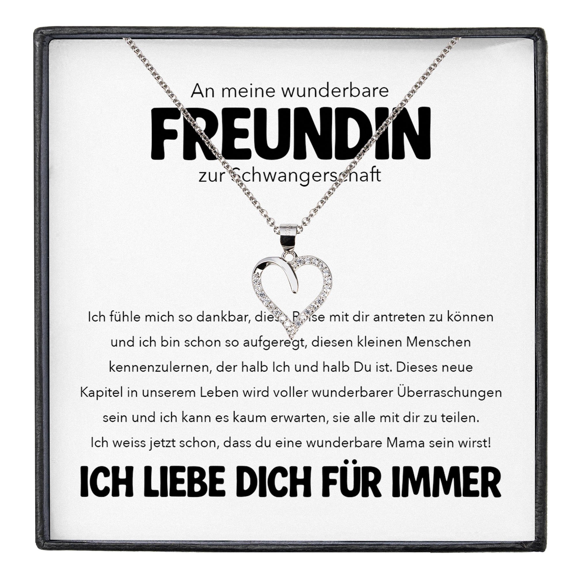 22Feels Schmuckset Geschenk für schwangere Freundin Babyparty Babyshower Mom To Be (inkl. Geschenktasche, Karte(n), Poliertuch, Beutel), Silber 925/000, Karte Made In Germany