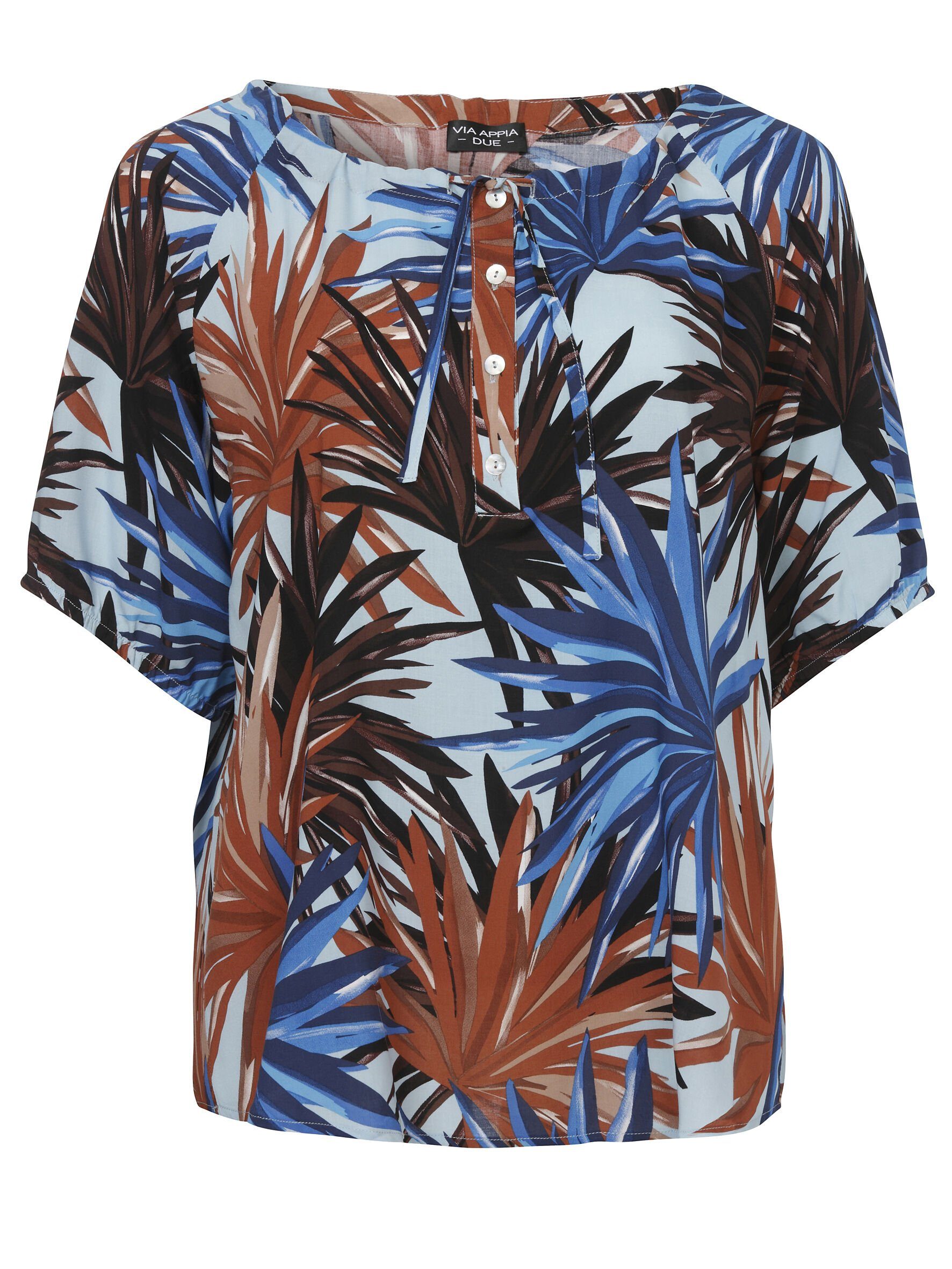 VIA APPIA DUE Schluppenbluse (1-tlg) Raglanärmel mit elastisch