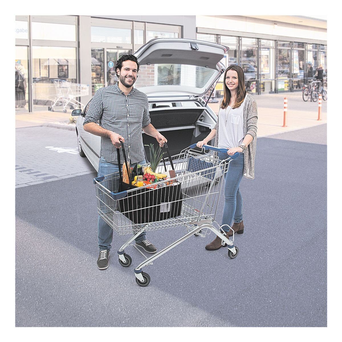 Shopper WEDO jeden Auto-Rückenlehnentasche passen BigBox Einkaufswagen L, in