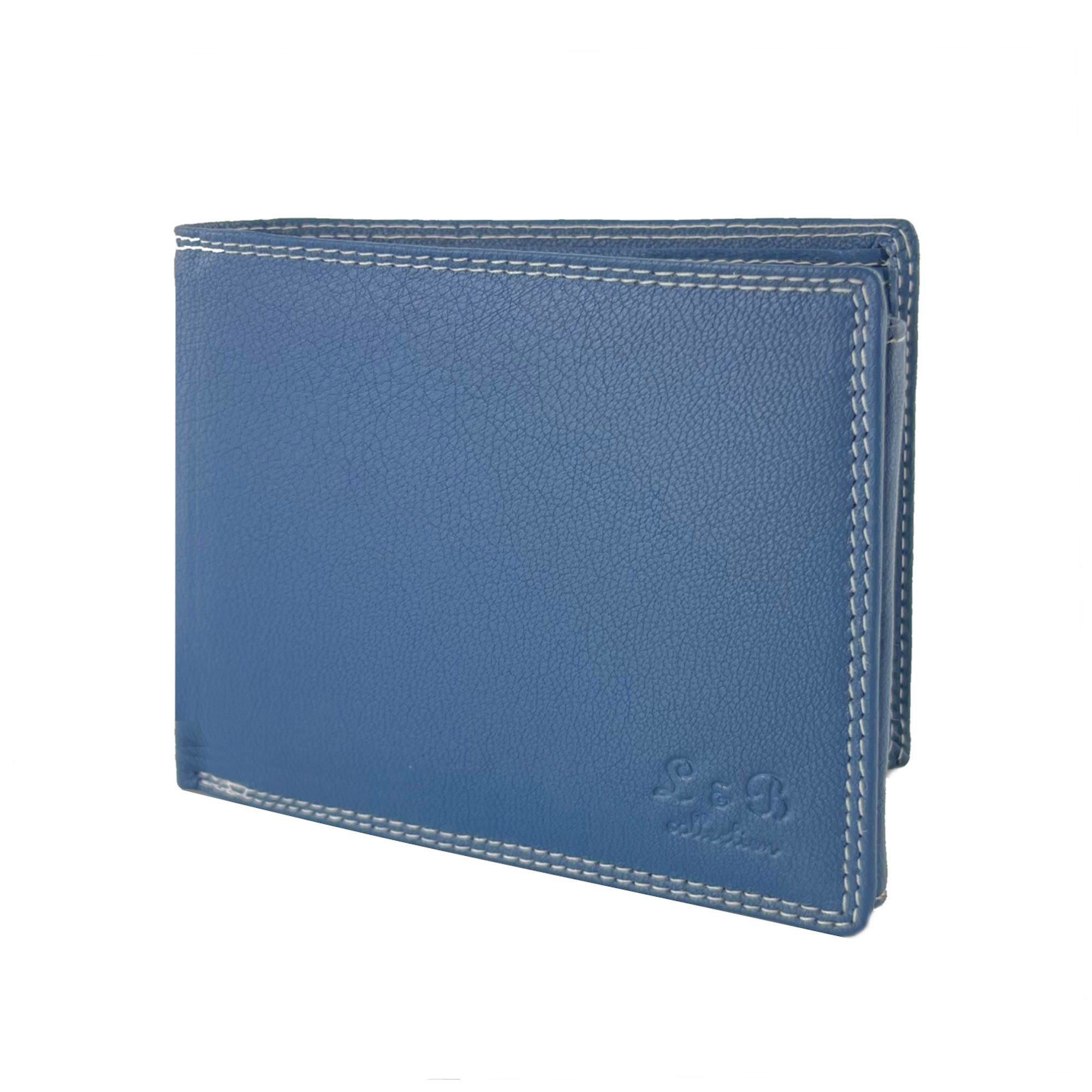 L&B Geldbörse Rindsleder Portemonnaie, integrierter RFID-Schutz >2339< Geld günstig online kaufen