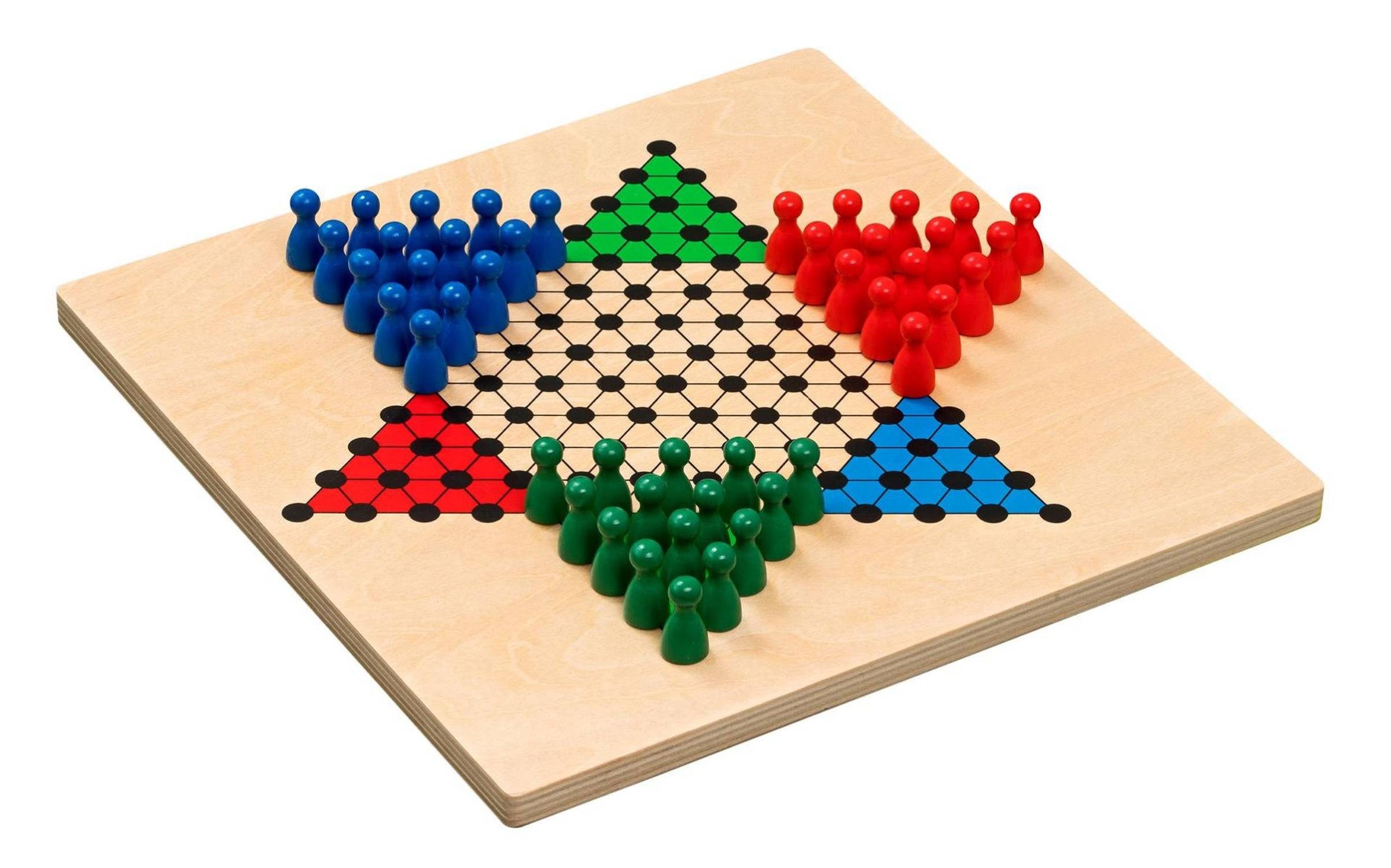 Philos Spiel Klassisches Halma-Strategiespiel mit Holzbrett