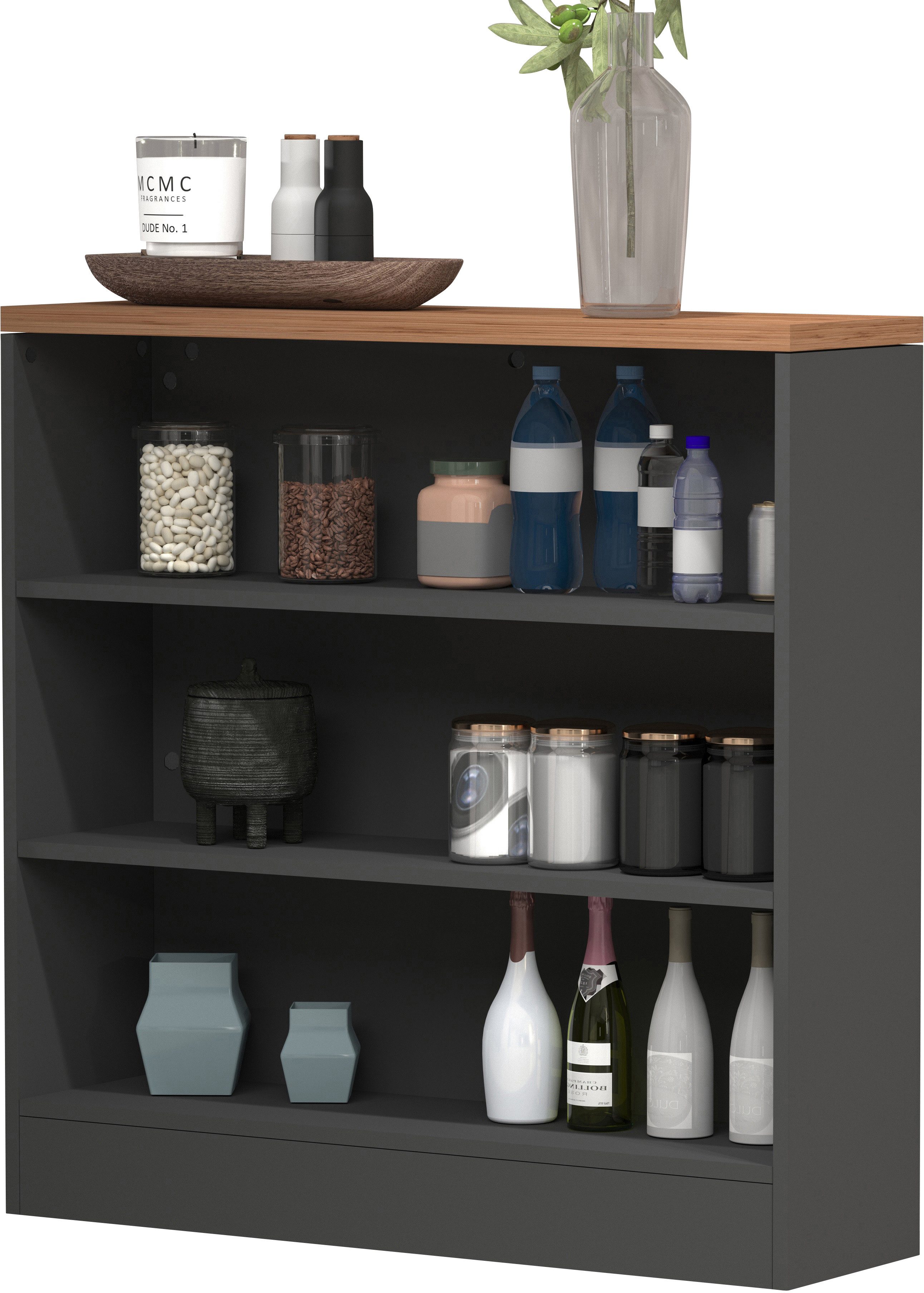 KOCHSTATION Küchenregal Sole,Regal,Standregal,Küchenregal,Ablageregal, Komb günstig online kaufen