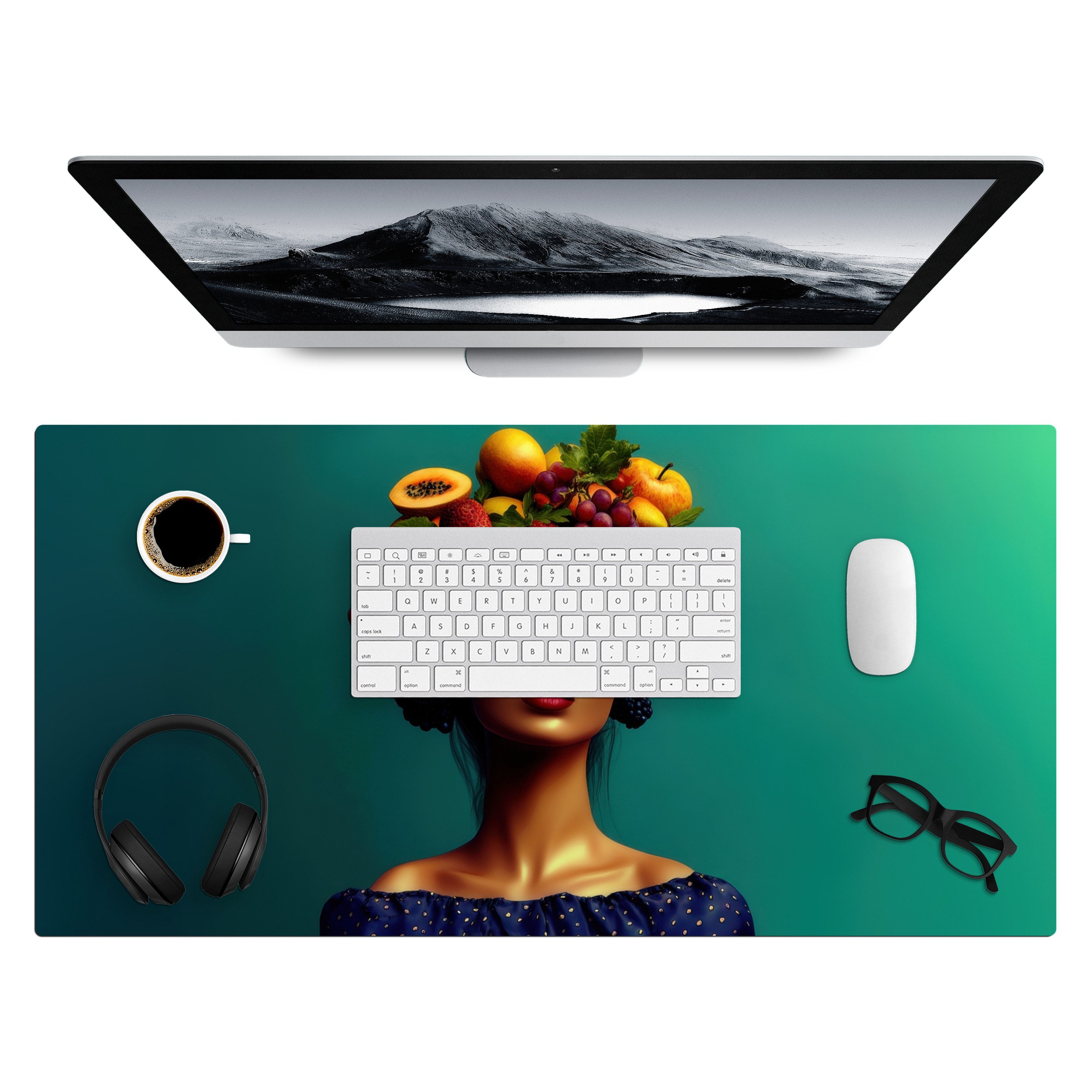 Frau - Tropische Früchte