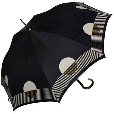 doppler MANUFAKTUR Langregenschirm edler, handgearbeiteter Manufaktur-Regenschirm, einzigartige Designs mit Kreise-Muster