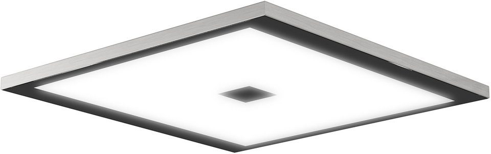 EVOTEC LED integriert, Warmweiß, nickelfarben/schwarz ZEN, Deckenlampe LED LED Kaltweiß, fest Dimmfunktion, Tageslichtweiß, Deckenleuchte Farbwechsel, Neutralweiß