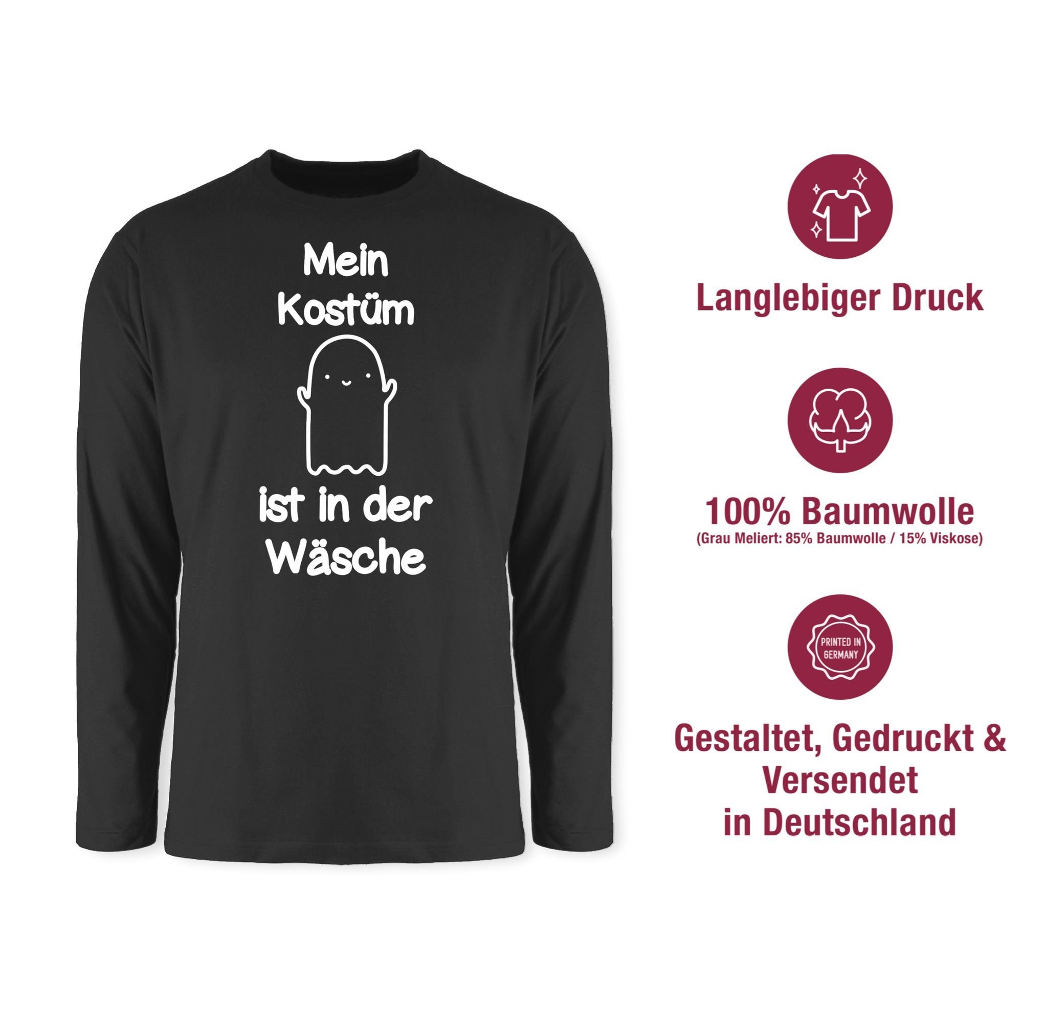 Shirtracer Rundhalsshirt Mein Kostüm ist in der Wäsche - Gespenst Geist Phantom Halloween Kostüme Herren