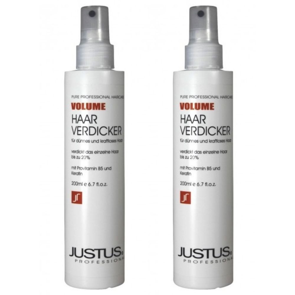JUSTUS Haarserum Justus Haarverdicker Volume Spray 2 x je 200 ml
