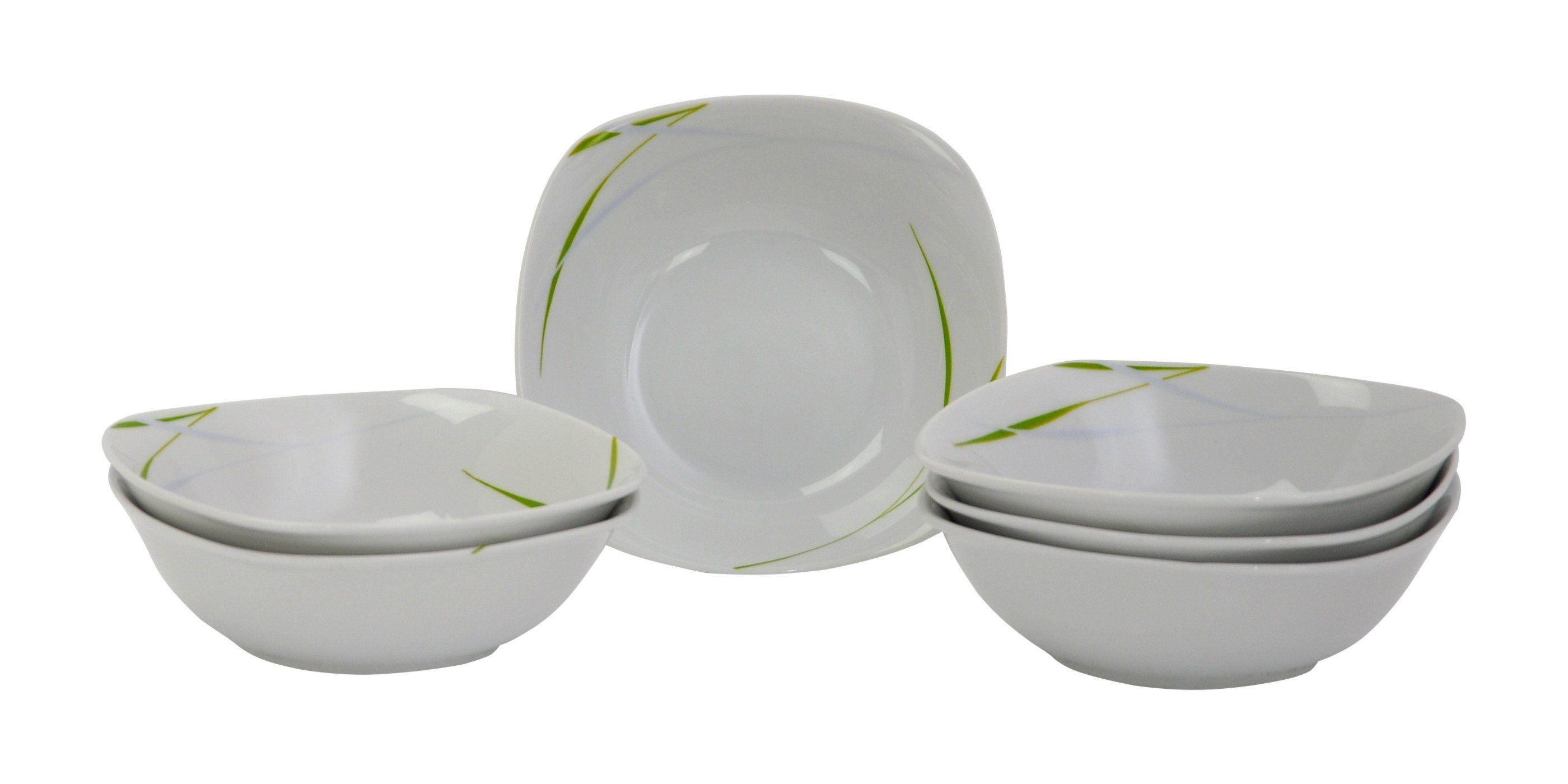 van Well Müslischale 6er Set Müsli- Salatschale Aviva 14,5cm, Porzellan