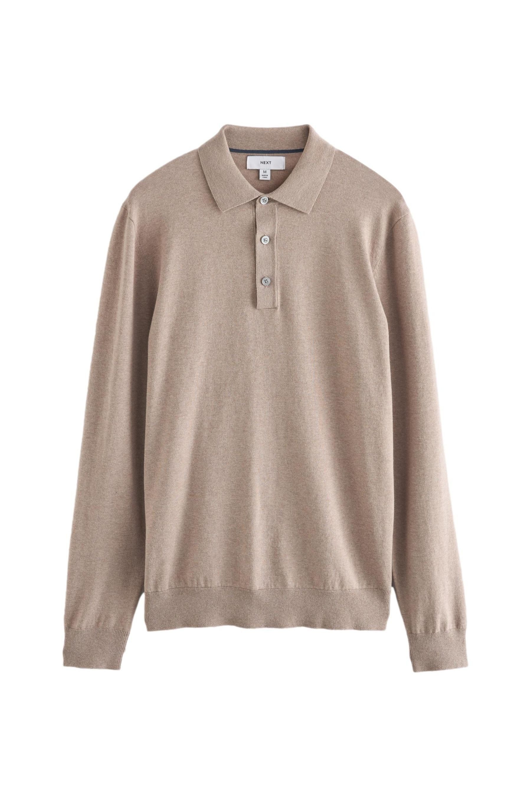 Next Langarm-Poloshirt Langärmeliges Slim Fit Poloshirt günstig online kaufen