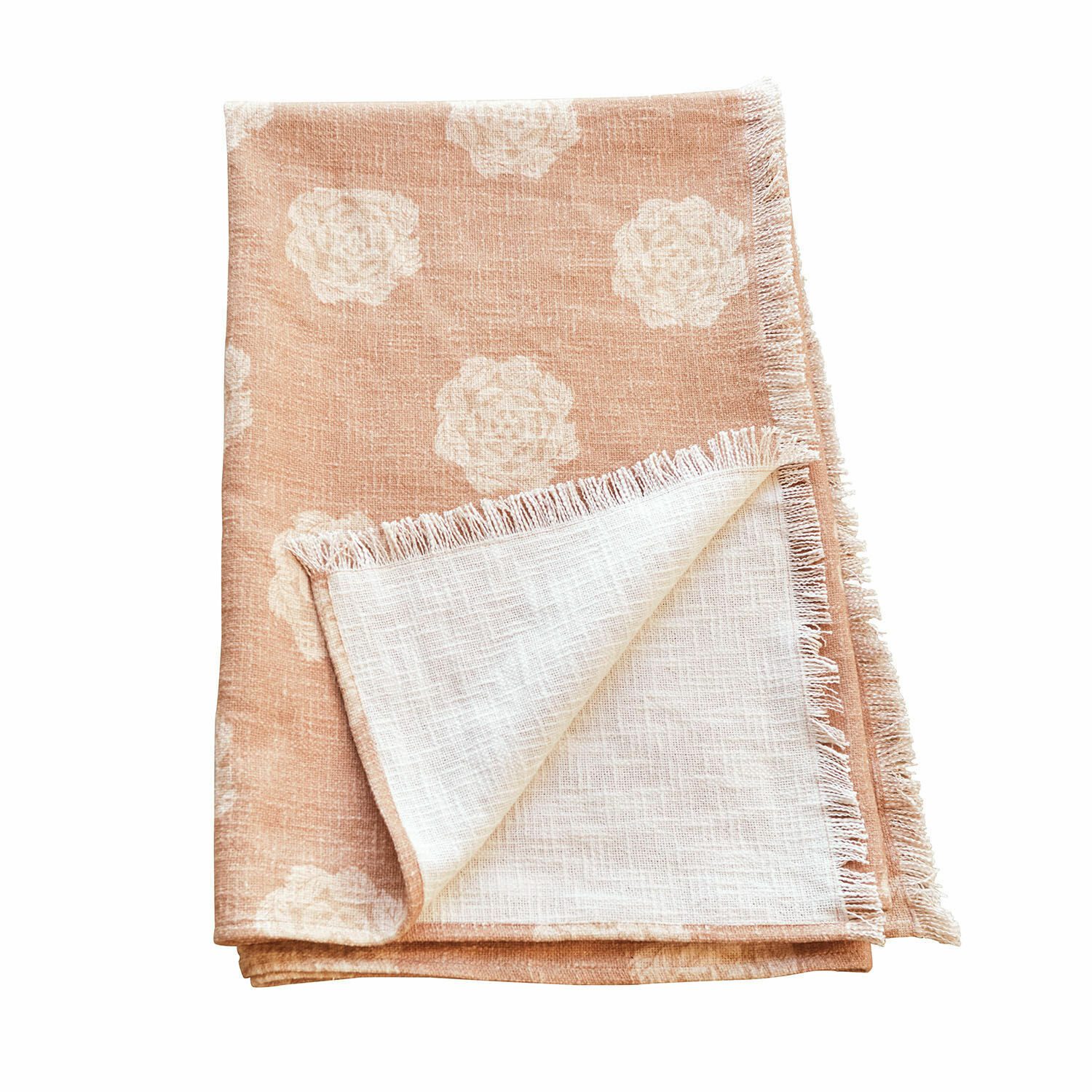 Tagesdecke Plaid Belvienne rosé/creme