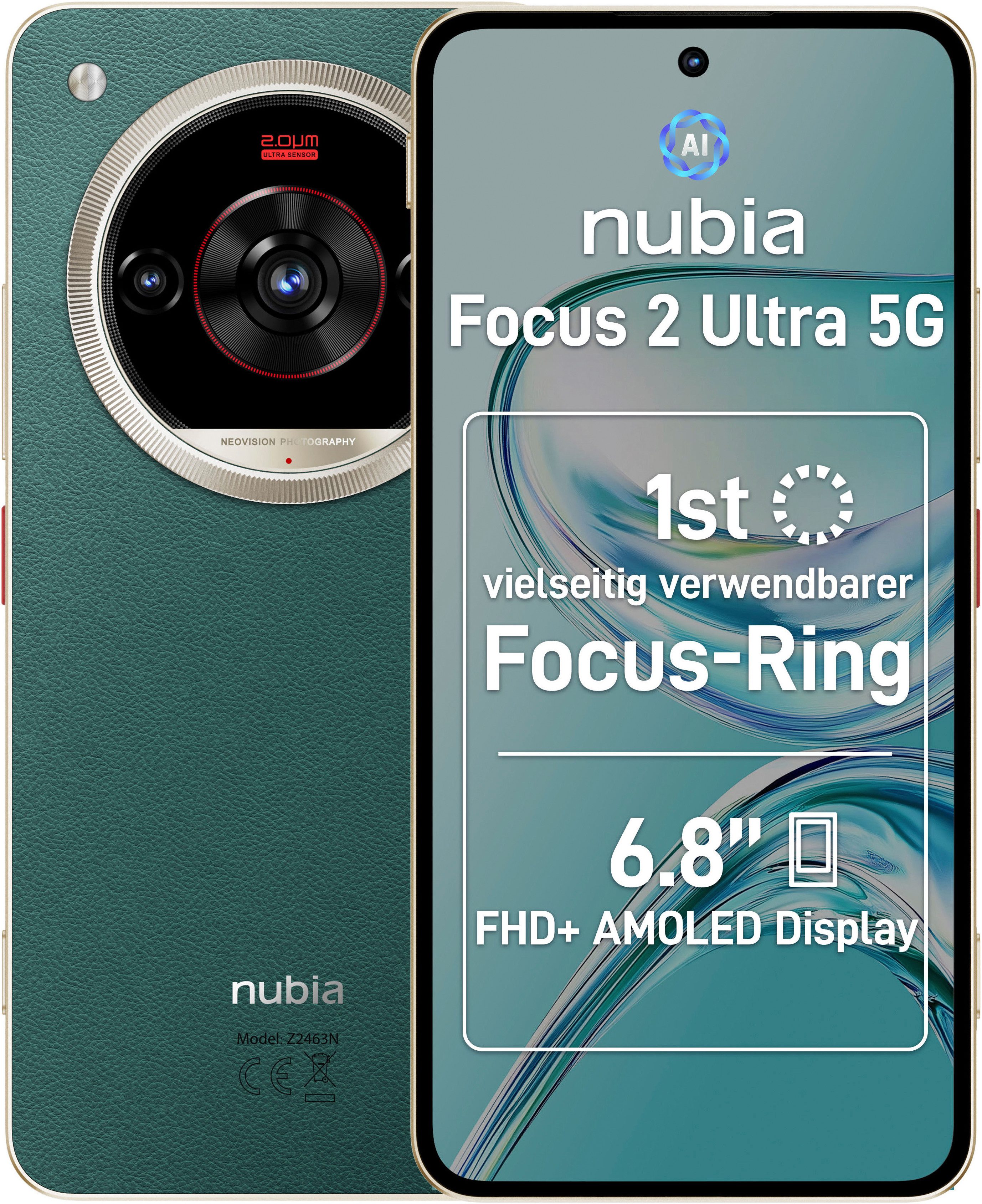 Nubia nubia Focus 2 Ultra 5G Smartphone (17,06 cm/6,72 Zoll, 512 GB Speicherplatz, 50 MP Kamera)