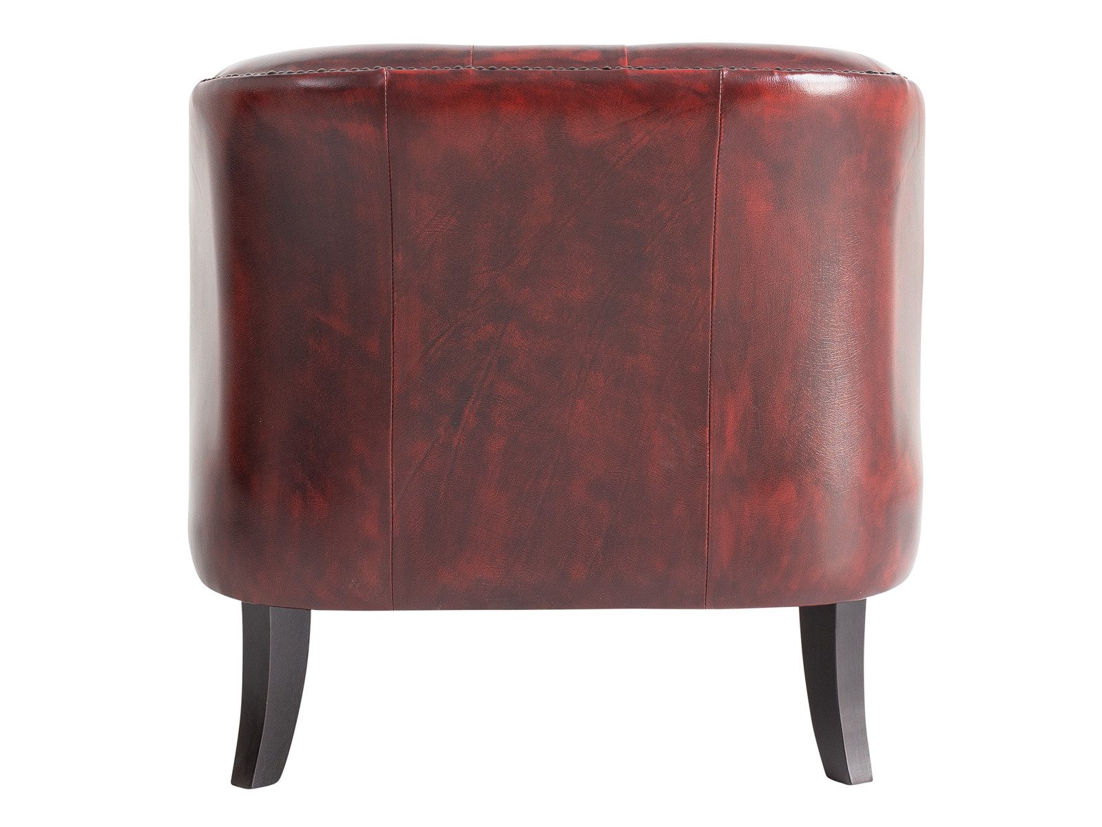 massivum Sessel Chesterfield Oakland Echtleder rot (1-St)