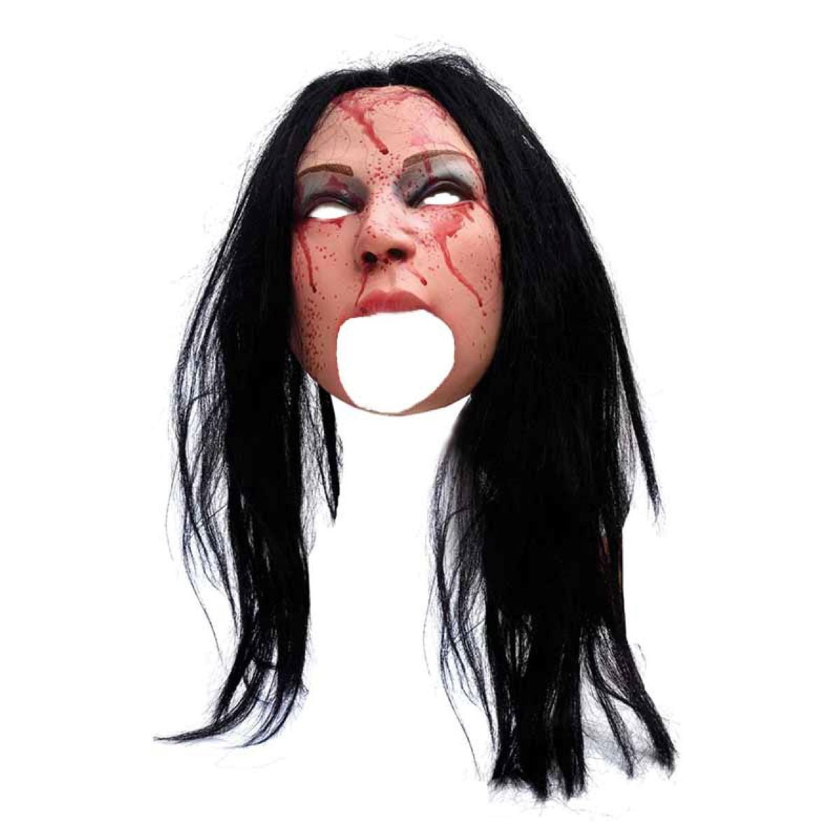 Zoelibat Verkleidungsmaske Maske Frau blutig open Mouth
