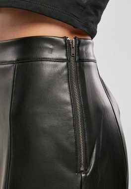 URBAN CLASSICS Sommerrock Urban Classics Damen Ladies Synthetic Leather Midi Skirt (1-tlg)