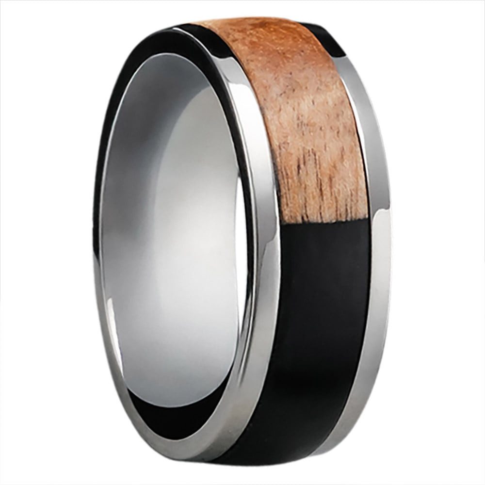 Holzkern Fingerring HerrenSumo Koa/Titan