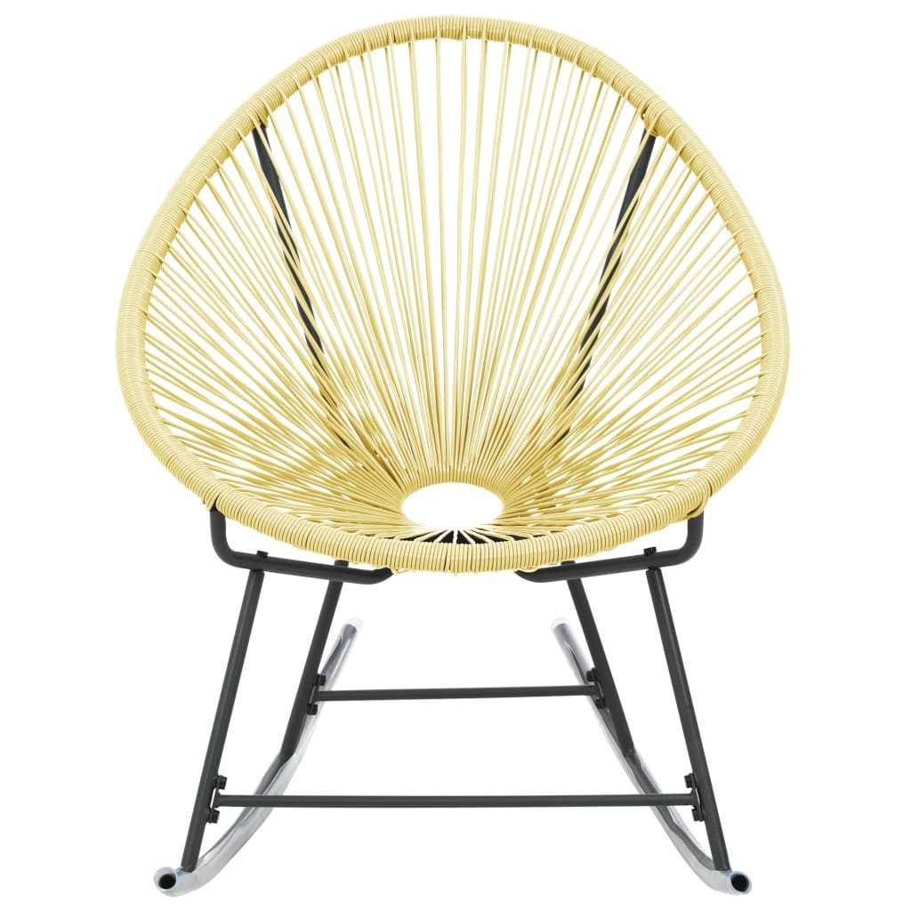 vidaXL Gartenstuhl Acapulco-Gartenstuhl Poly Rattan Beige günstig online kaufen